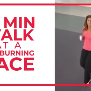 12 Minute Walk at Fat Burning Pace | Walk at Home