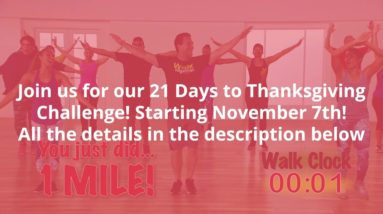 21 Days to Thanksgiving Walk Challenge