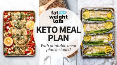 EASY 7 Day Keto Meal Plan For Women | For Weight Loss