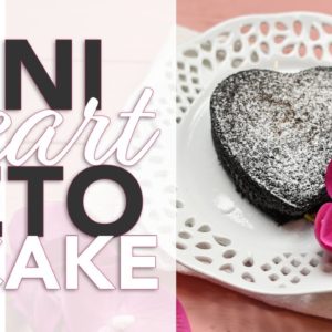 Mini Keto Heart Cake ❤️ | Keto Chocolate Cake Recipe For Valentine's Day (Or Just Because!)