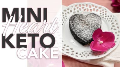 Mini Keto Heart Cake ❤️ | Keto Chocolate Cake Recipe For Valentine's Day (Or Just Because!)