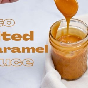 Keto Salted Caramel Sauce 👩‍🍳 | Easy Sugar Free Caramel Sauce With Allulose | Sugar Free Caramel
