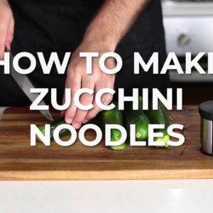 How To Make Zucchini Noodles - Quick Recipe Video