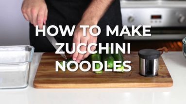 How To Make Zucchini Noodles - Quick Recipe Video