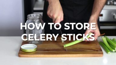 How To Store Celery Sticks - Quick Recipe Video