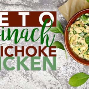 Instant Pot Keto Spinach Artichoke Chicken Bowl