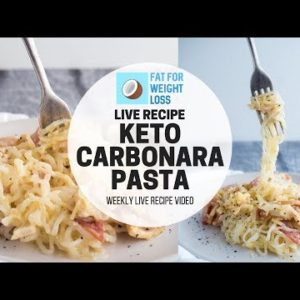 Keto Carbonara Pasta Recipe - LIVE