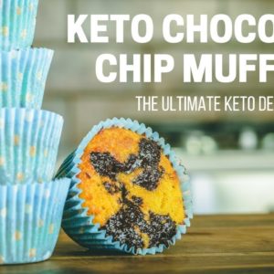Keto Chocolate Chip Muffins - Only 3g Net Carbs