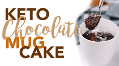 Keto Chocolate Mug Cake 🍫 Moist and delicious!