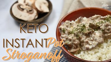 Keto Instant Pot Stroganoff | Keto Copycat of Lawry's Beef Stroganoff Mix