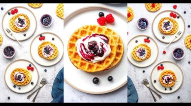 Keto Protein Waffles - 0.8g Total Carbs Per Waffle