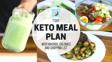 KETOGENIC DIET Meal Plan - 7 DAY FULL MEAL PLAN for Beginners