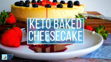 The Best New York Baked Cheesecake - Creamy and Keto Friendly
