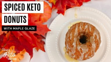 Spiced Keto Donuts With Maple Glaze - An Easy Keto Dessert Recipe from Health Coach Tara