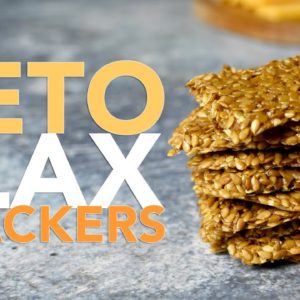 Zero Carb Flax Seed Crackers | Keto Crackers Recipe